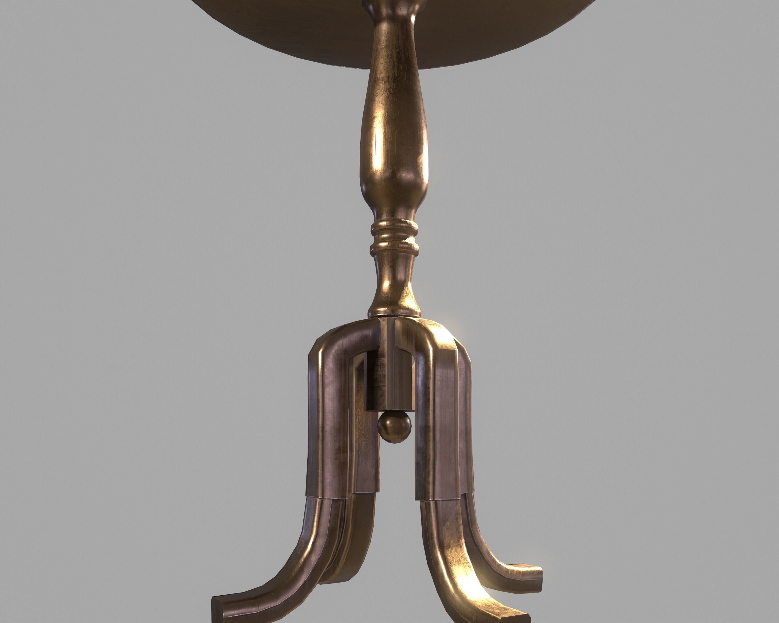 Vintage Table 3D model_3