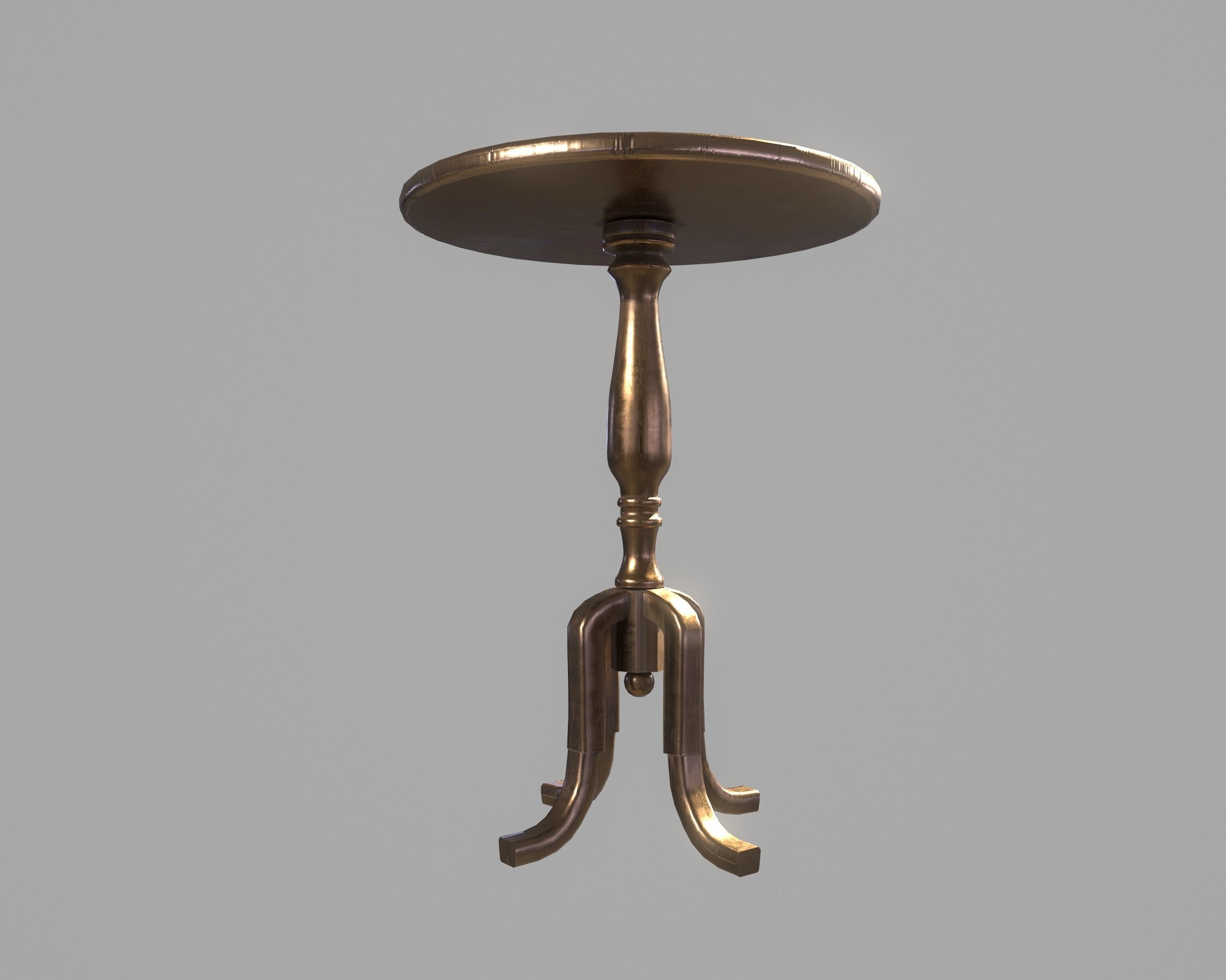 Vintage Table 3D model_1