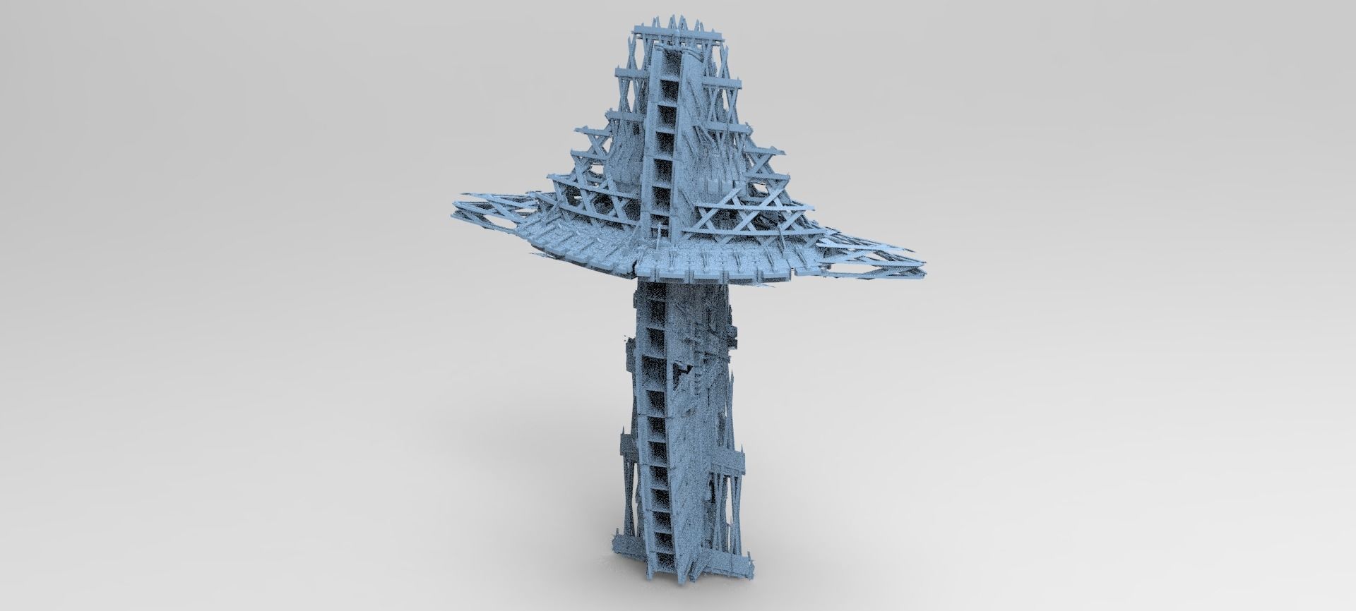 Dune Machine scorpion tail exteriors 3D model_1