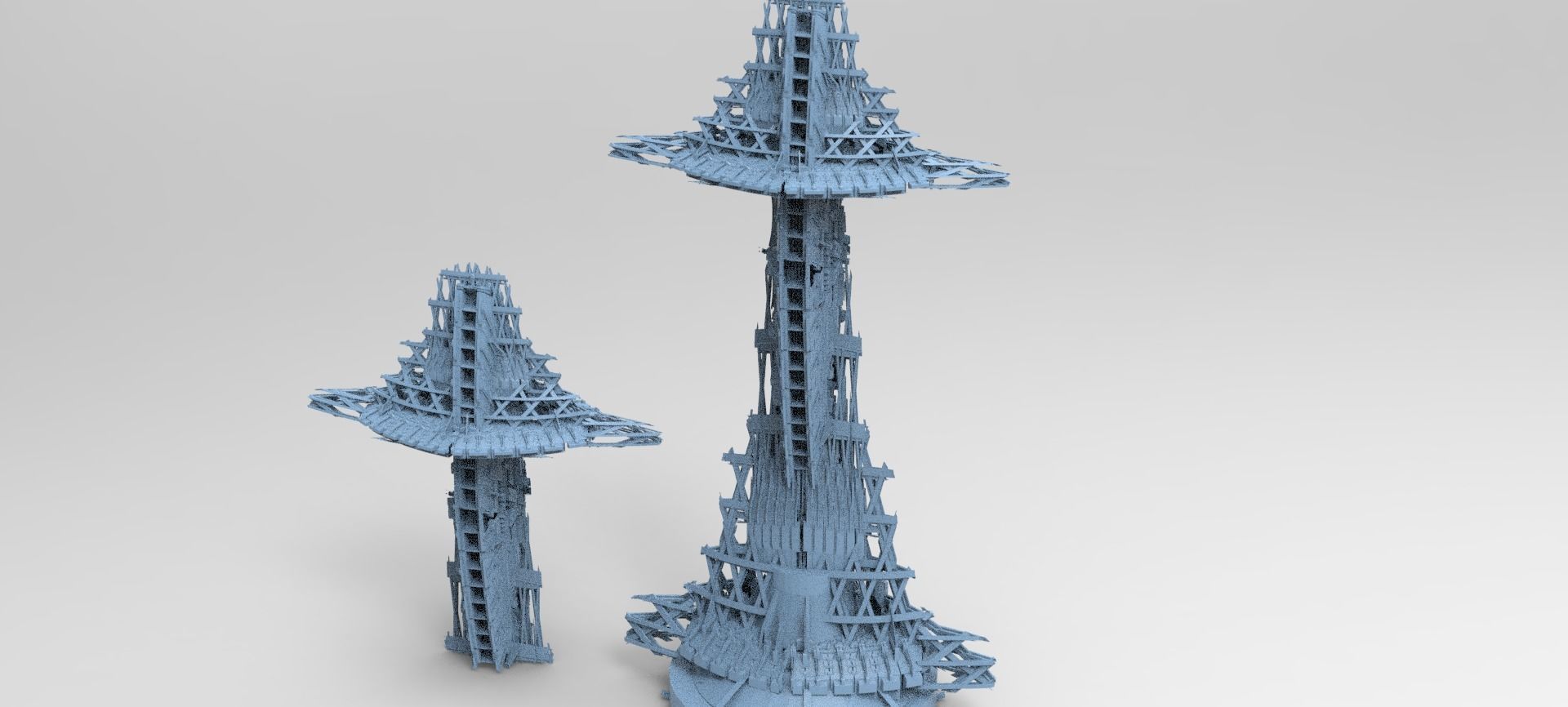 Dune Machine scorpion tail exteriors 3D model_3