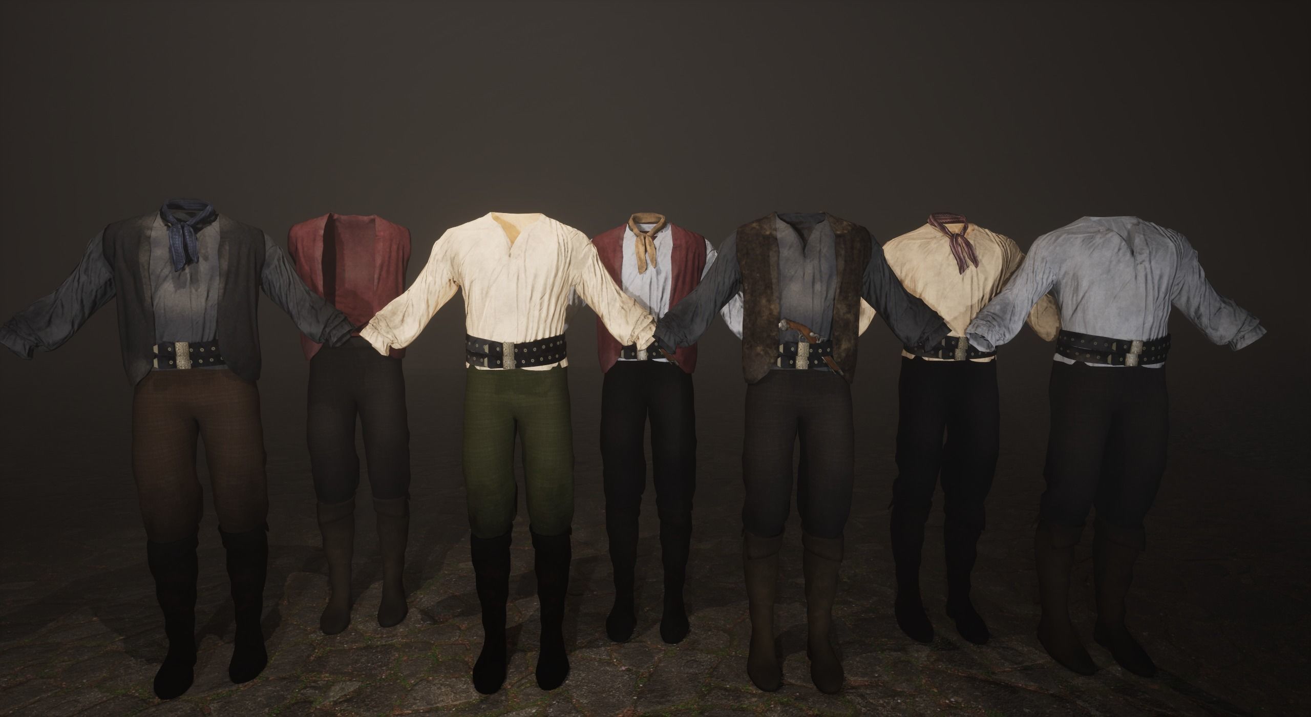 Pirate Crewmen Low-poly 3D model_12