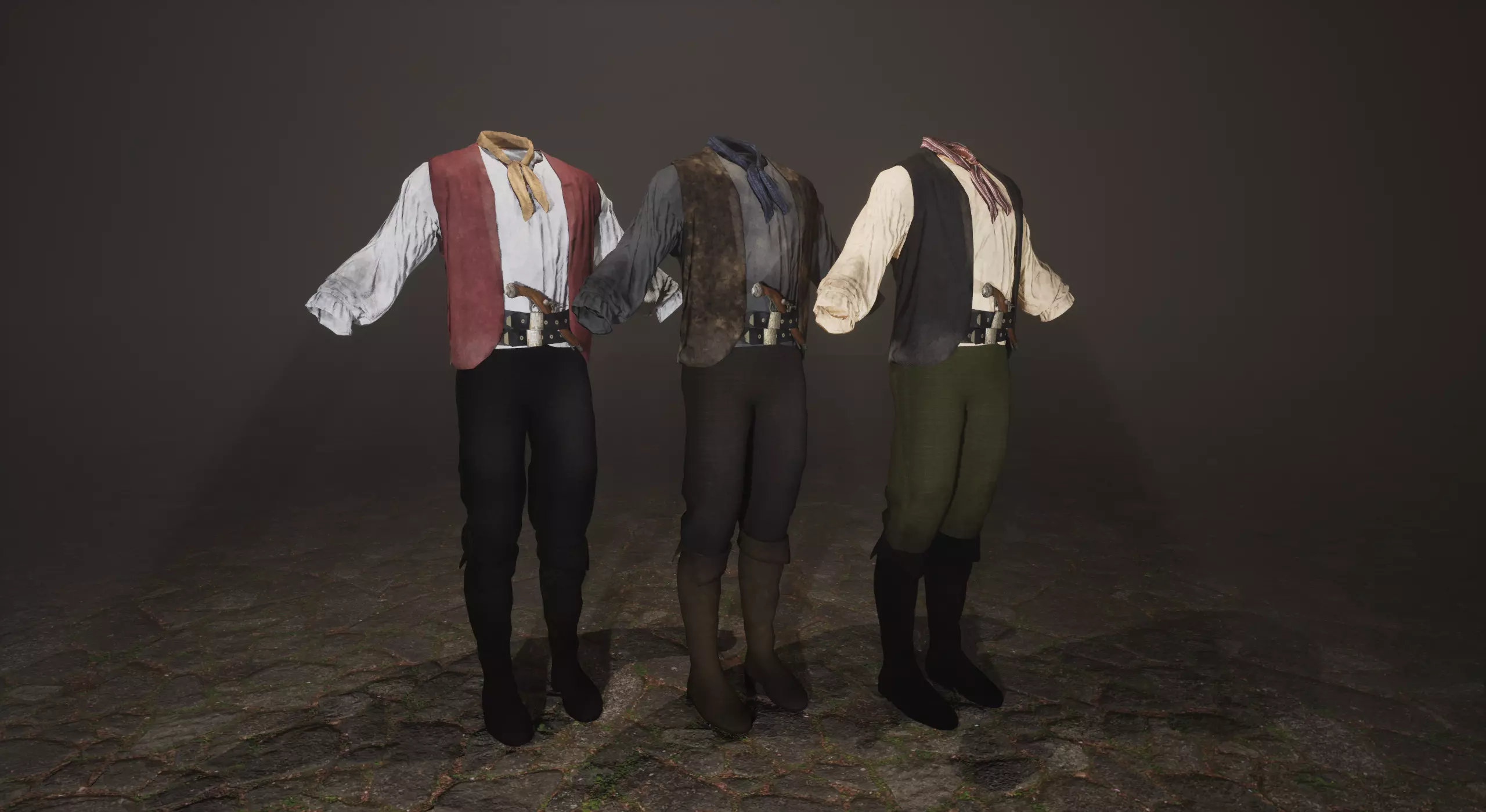 Pirate Crewmen Low-poly 3D model_0