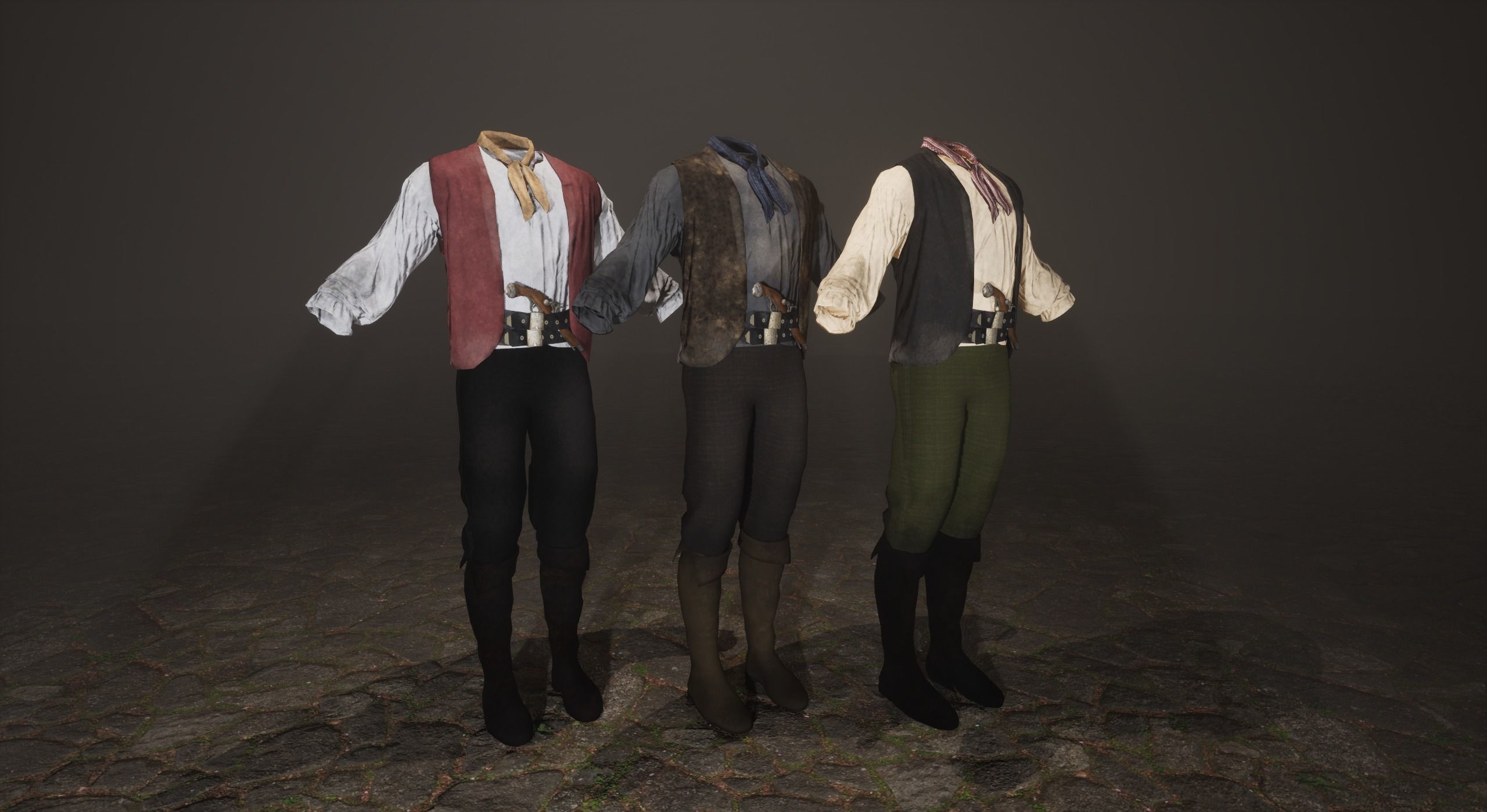 Pirate Crewmen Low-poly 3D model_11