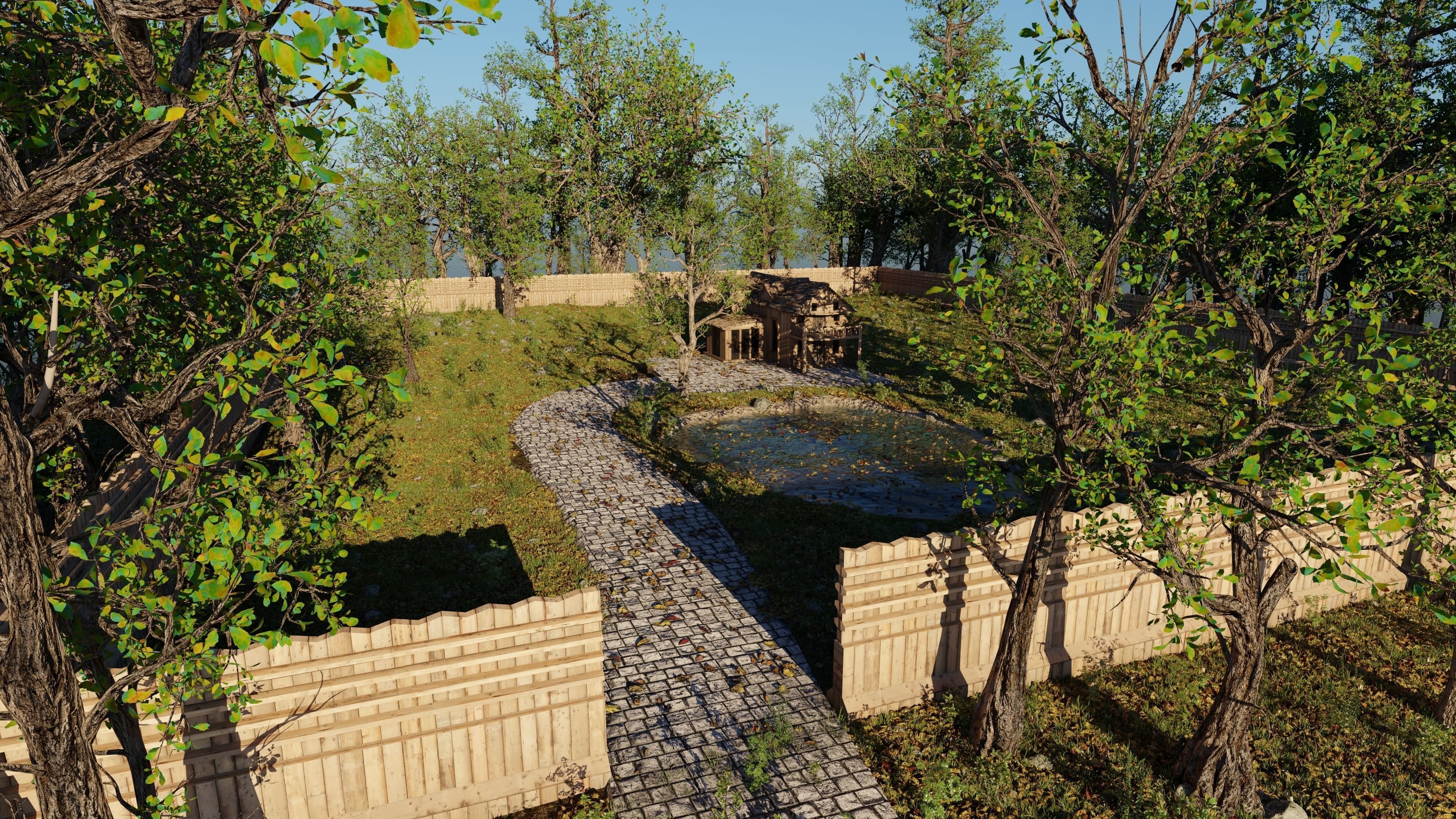 Abandoned Cabin Scene 3D model_9