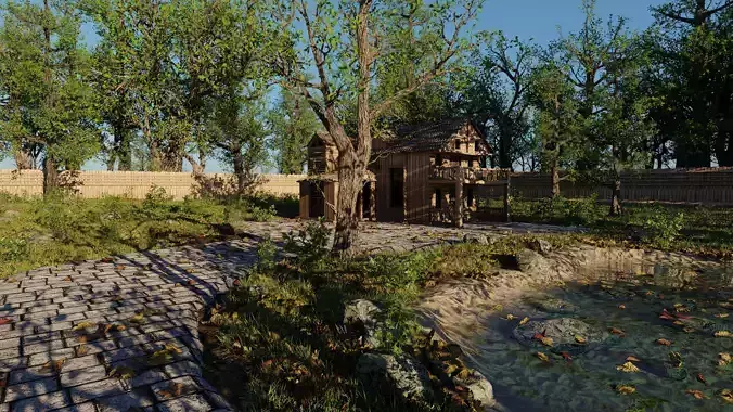 Abandoned Cabin Scene