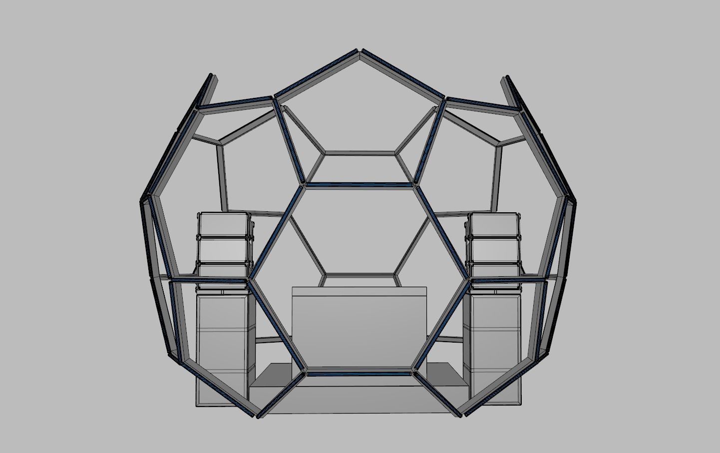 Soccer Ball DJ Booth 3D model_7