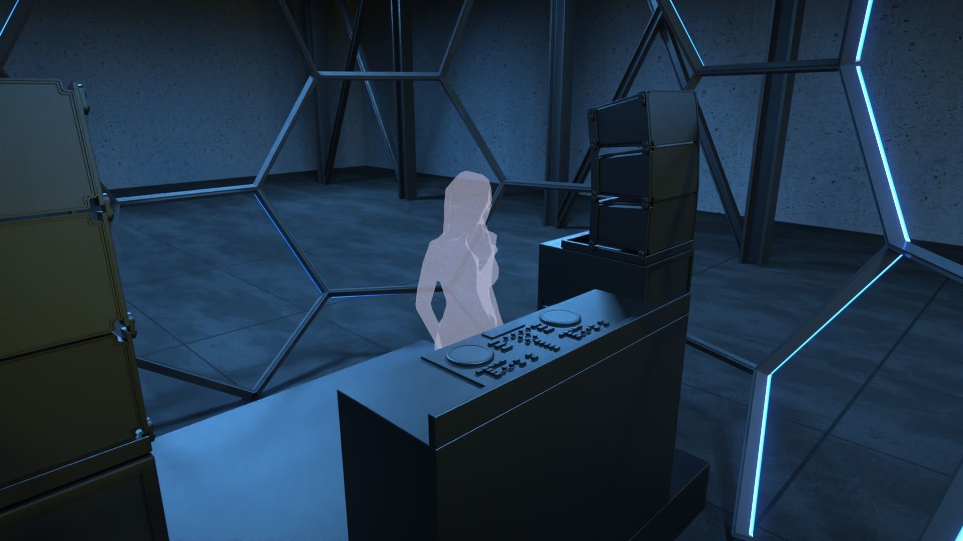 Soccer Ball DJ Booth 3D model_4