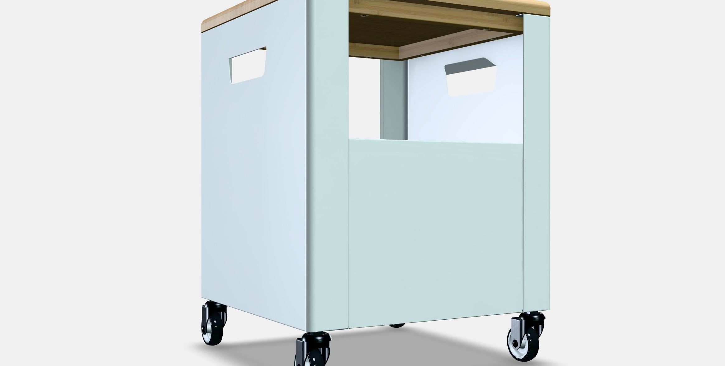 TROTTEN Storage unit on castors Low-poly 3D model_8