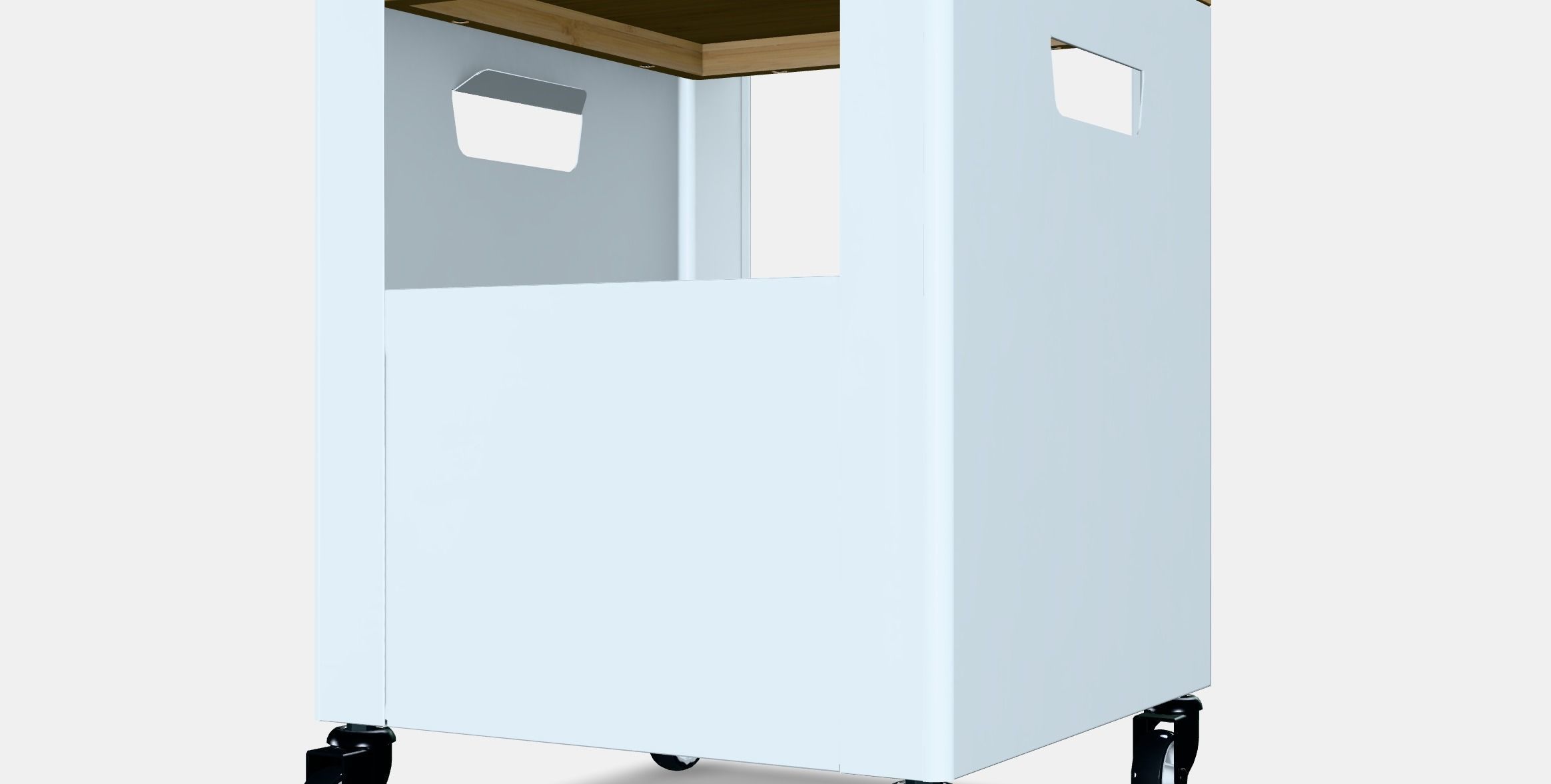 TROTTEN Storage unit on castors Low-poly 3D model_6