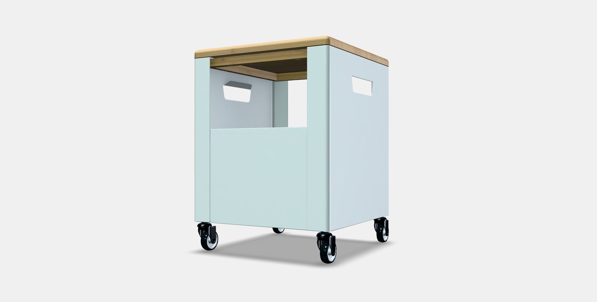 TROTTEN Storage unit on castors Low-poly 3D model_12