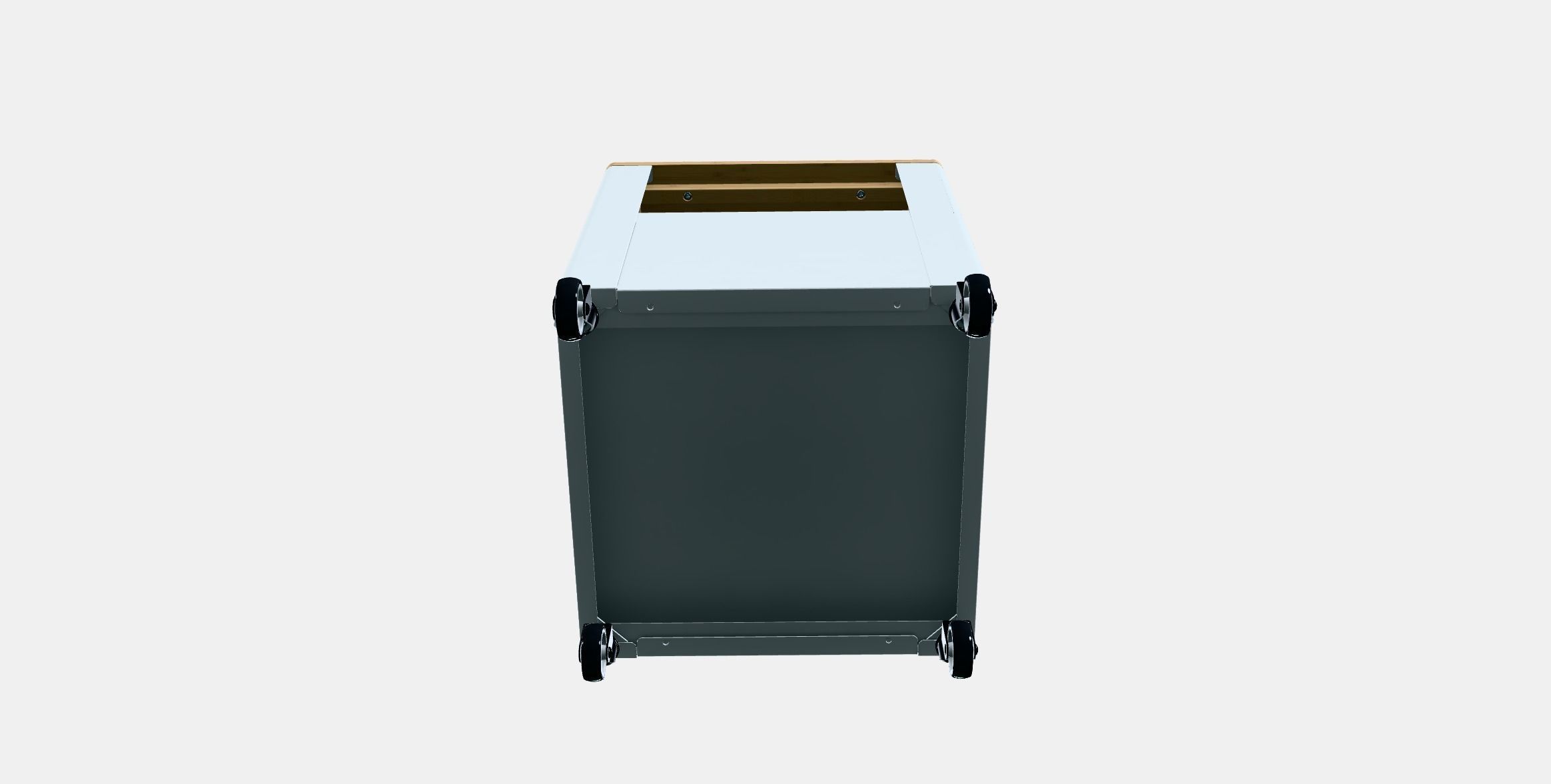 TROTTEN Storage unit on castors Low-poly 3D model_7