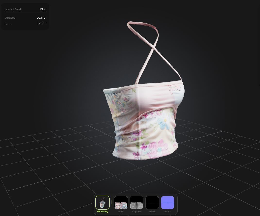 Kawaii Top PBR 4k Low-poly 3D model_1