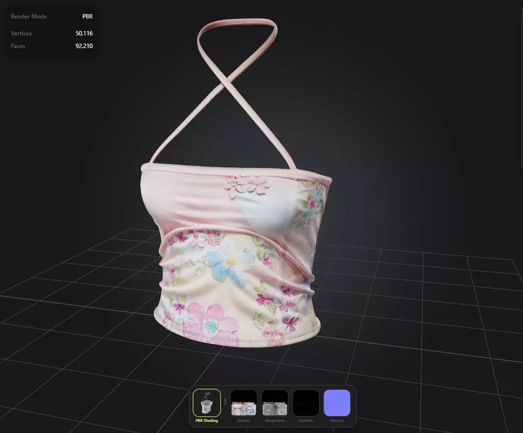 Kawaii Top PBR 4k Low-poly 3D model_0