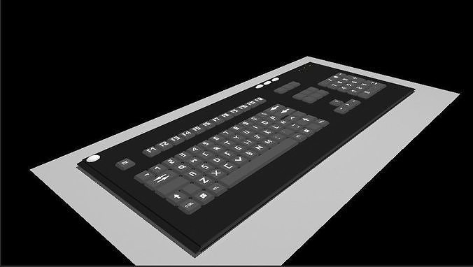 Teclado 3D model