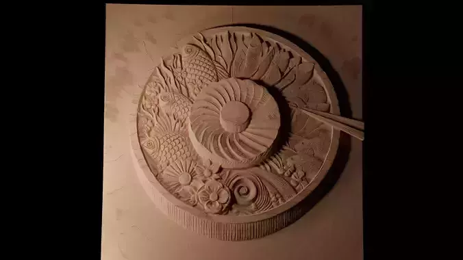 Sashimi CNC 3d Print High Relief Sand Casting