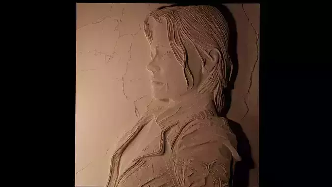Sarah Connor Terminator CNC 3d Print High Relief Sand Casting 3D print model