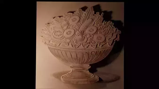 Salad CNC 3d Print High Relief Sand Casting 3D print model