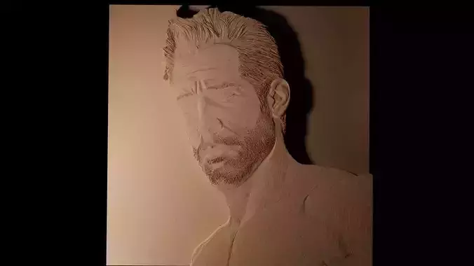 Ryan Reynolds CNC 3d Print High Relief Sand Casting