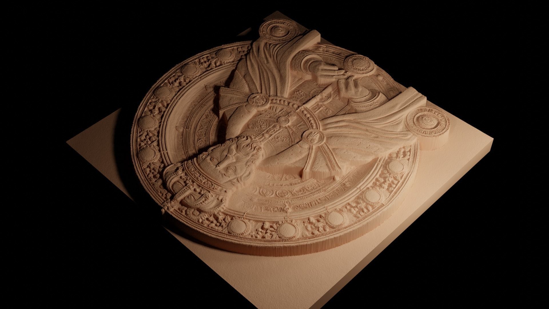 Ruler CNC 3d Print High Relief Sand Casting 3D print model_4