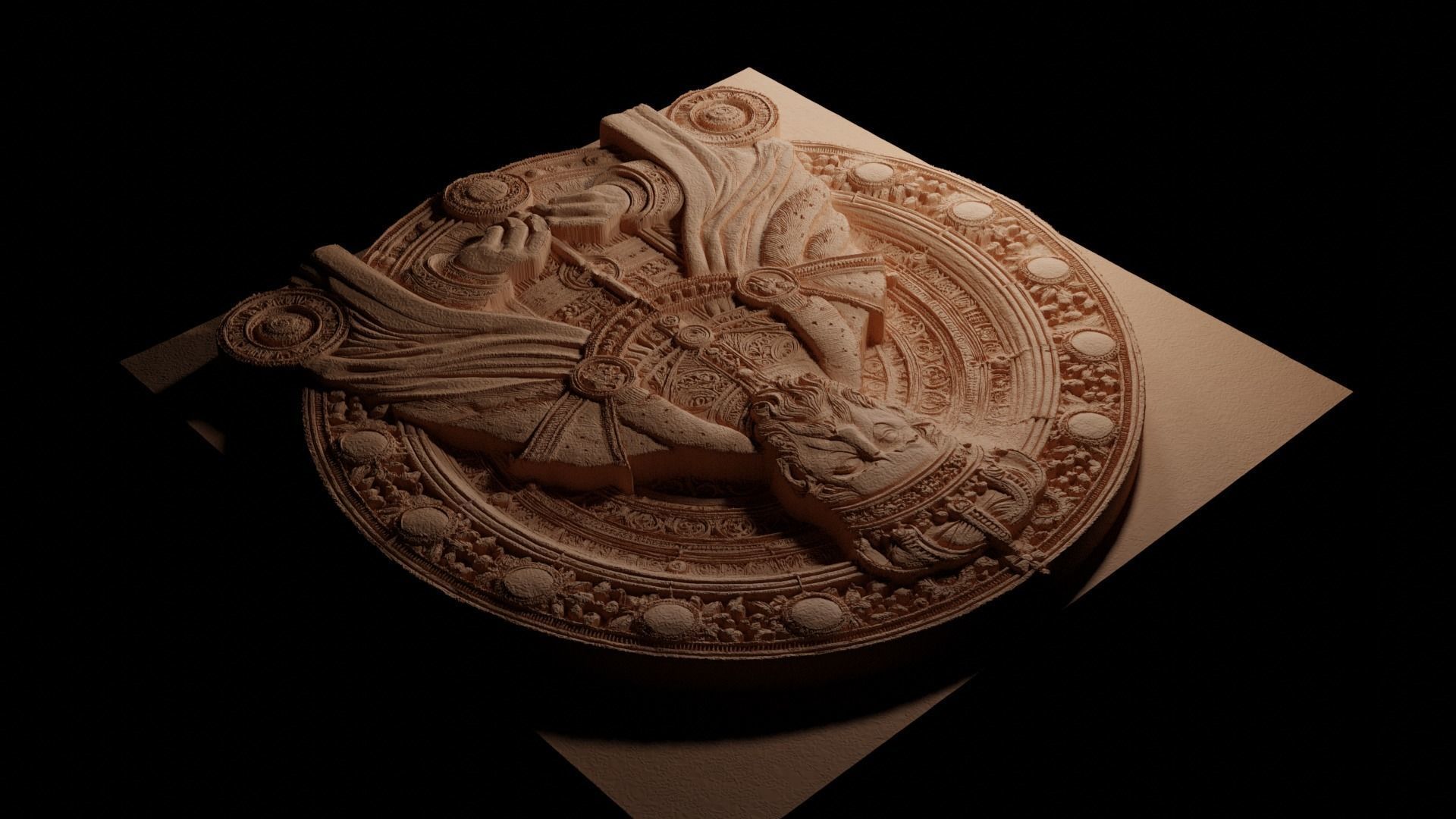 Ruler CNC 3d Print High Relief Sand Casting 3D print model_3