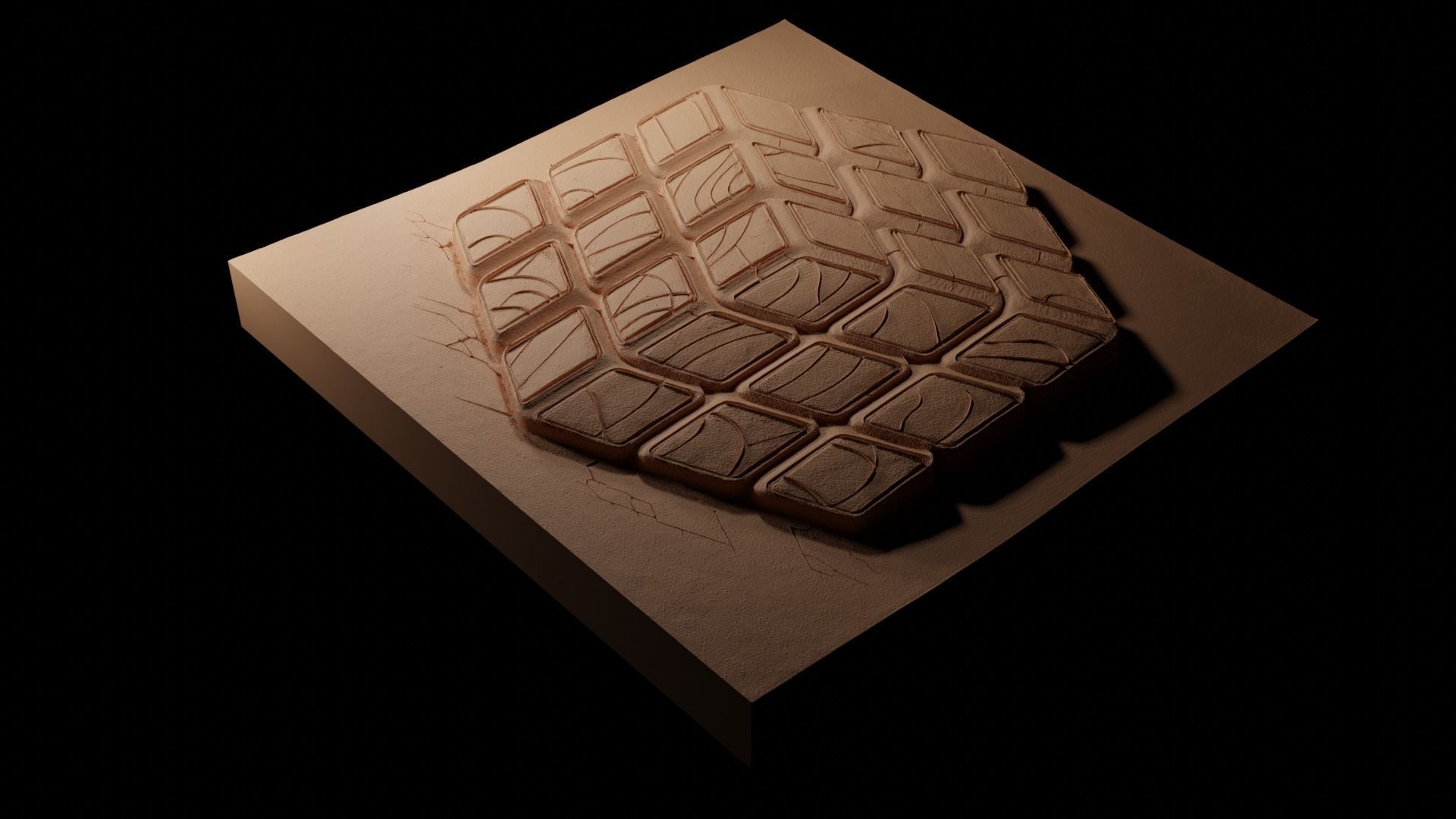 Rubiks Cube CNC 3d Print High Relief Sand Casting 3D print model_1