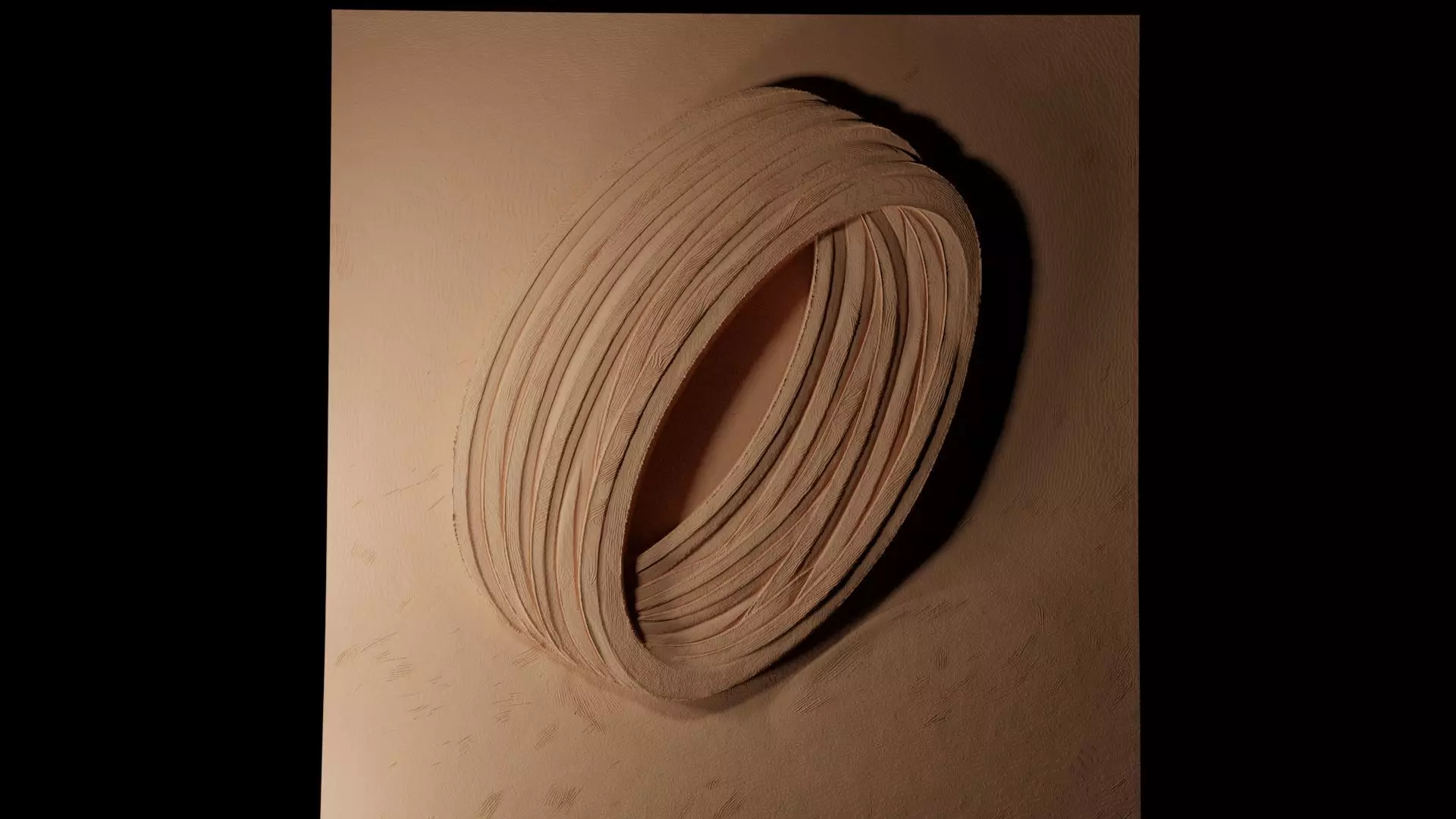 Rubber Band CNC 3d Print High Relief Sand Casting 3D print model_0