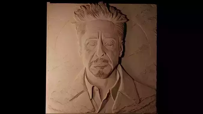 Robert Downey Jr CNC 3d Print High Relief Sand Casting