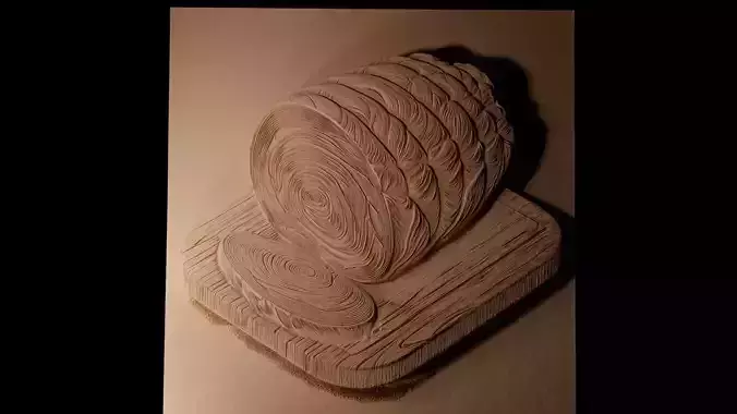 Roast Beef CNC 3d Print High Relief Sand Casting 3D print model
