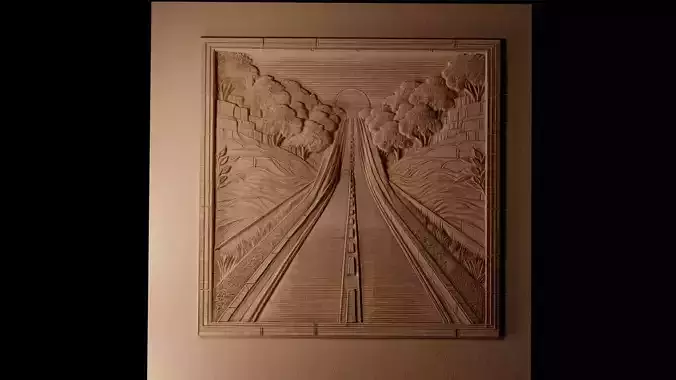 Road CNC 3d Print High Relief Sand Casting 3D print model