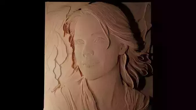 Reese Witherspoon CNC 3d Print High Relief Sand Casting 3D print model
