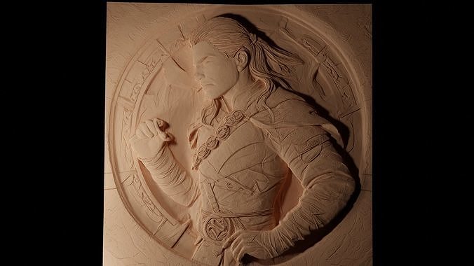 Rand alThor Wheel of Time CNC 3d Print High Relief Sand Casting 3D print model