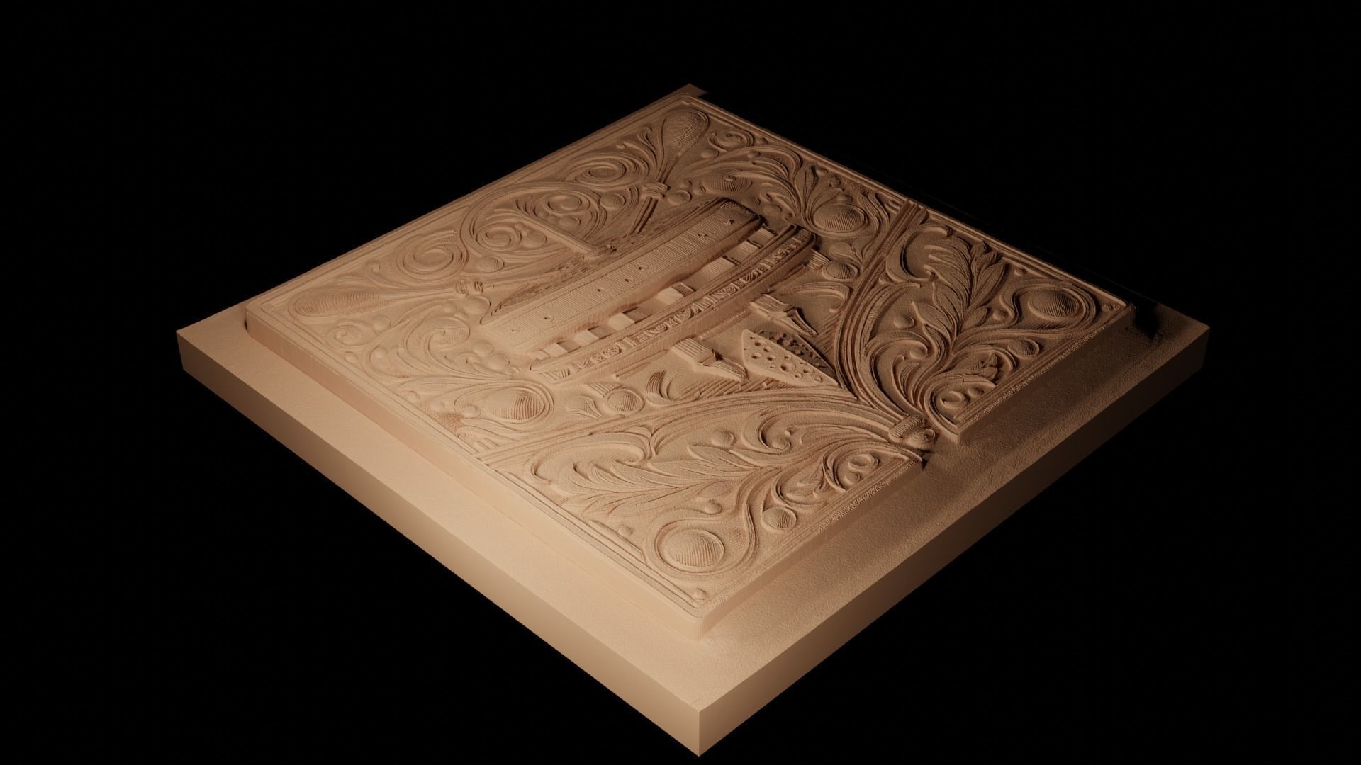 Raclette CNC 3d Print High Relief Sand Casting 3D print model_2