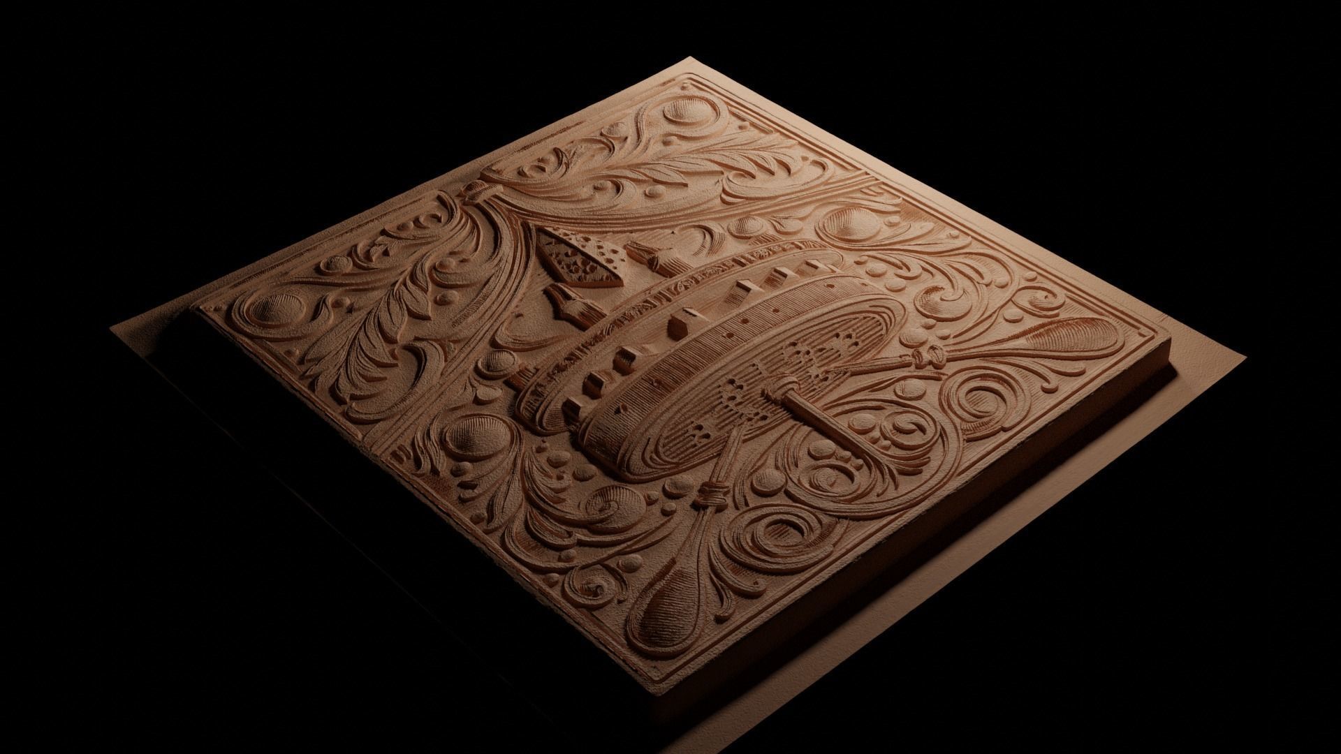 Raclette CNC 3d Print High Relief Sand Casting 3D print model_3