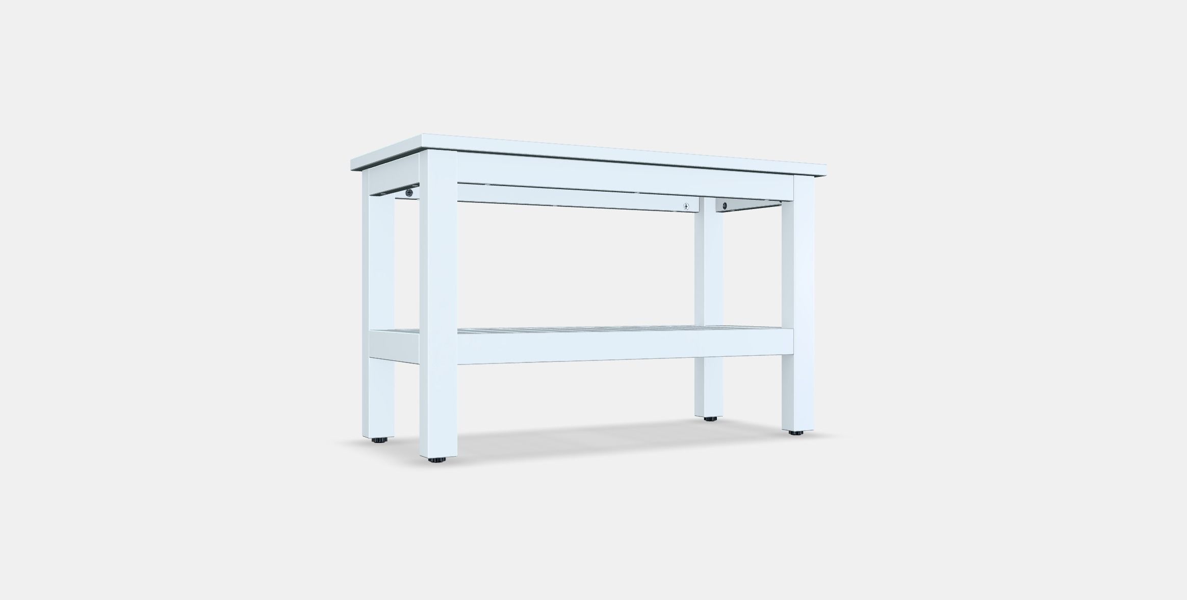 HEMNES Bench Low-poly 3D model_16