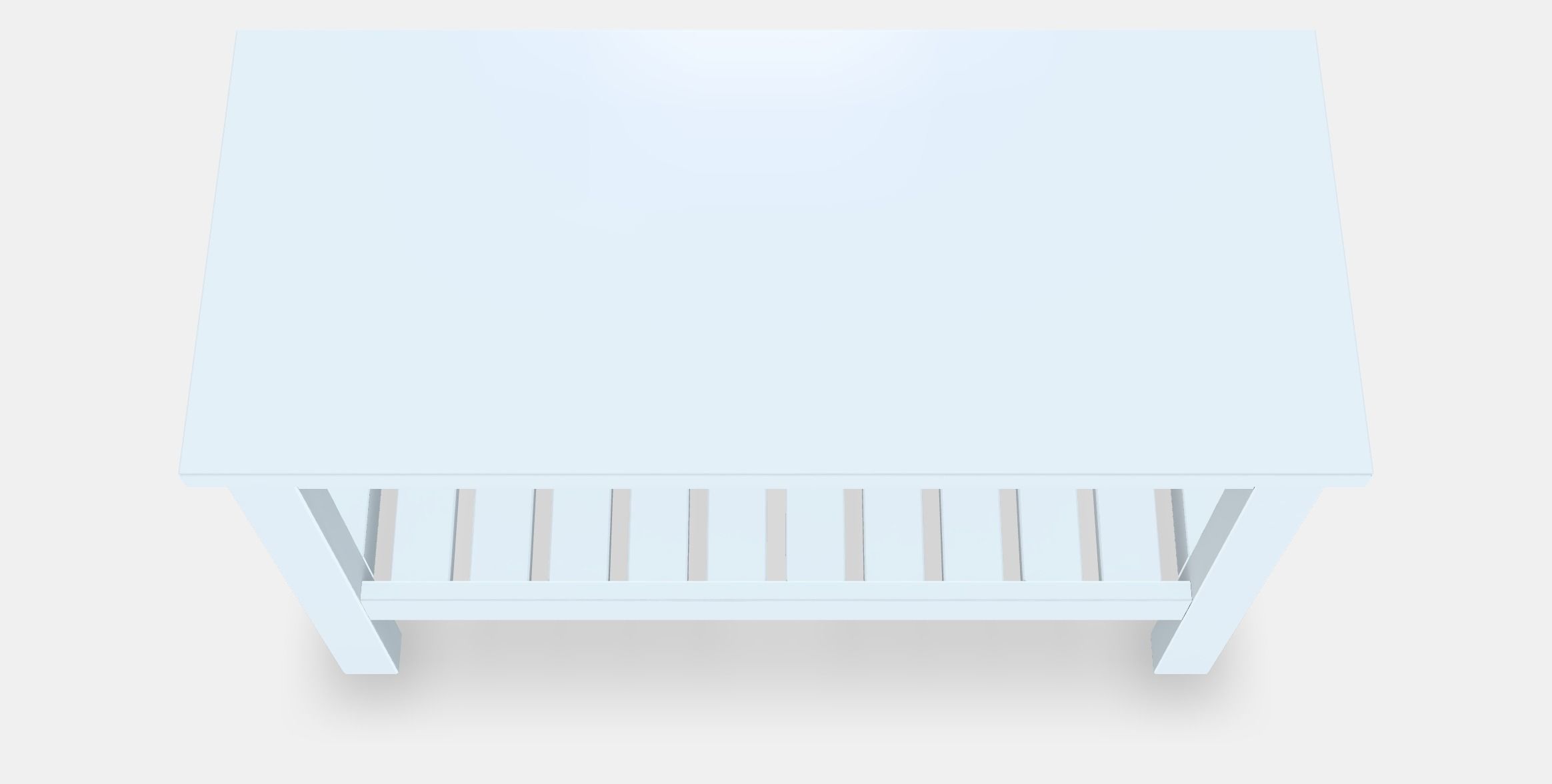 HEMNES Bench Low-poly 3D model_5