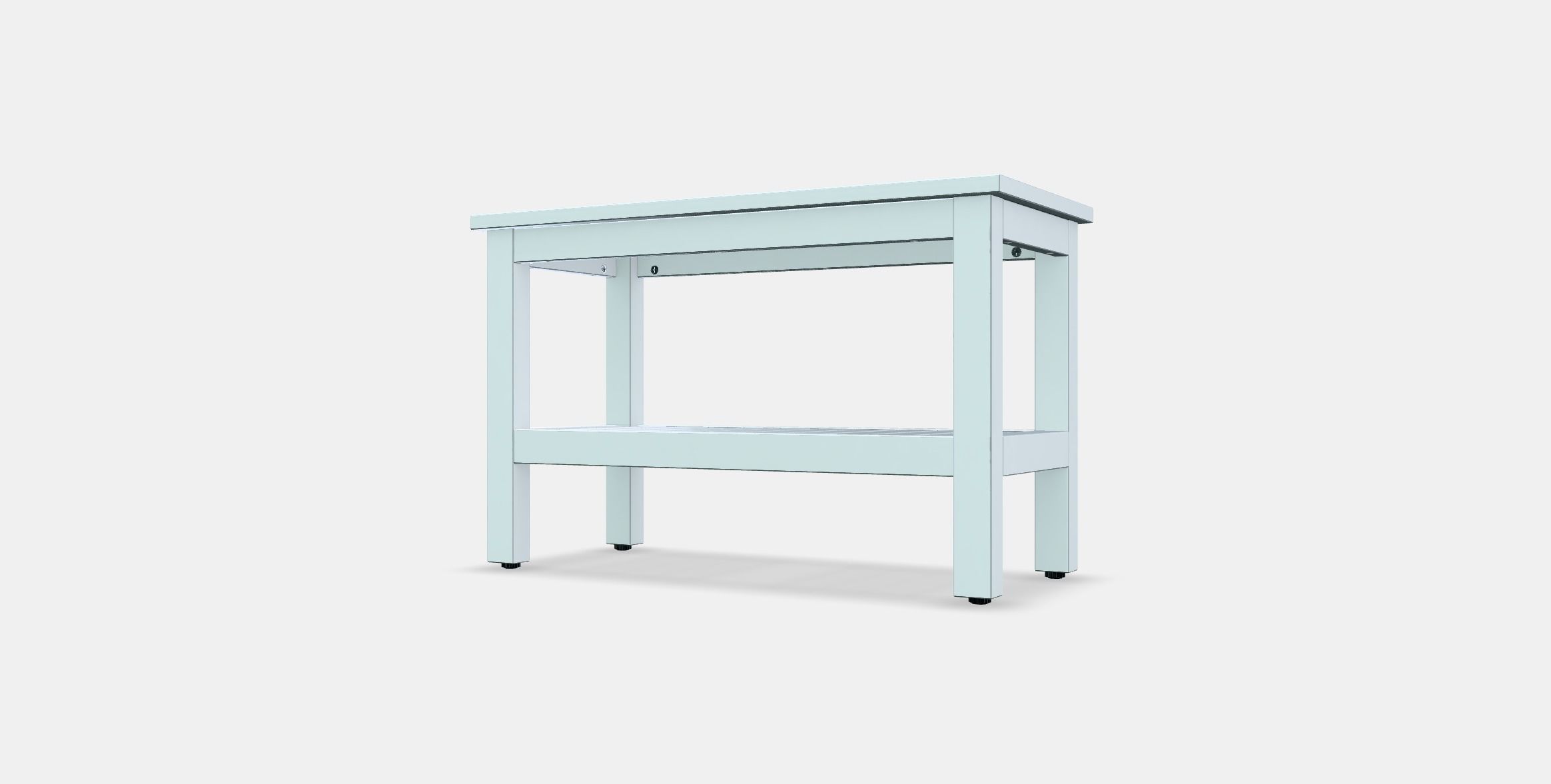 HEMNES Bench Low-poly 3D model_11