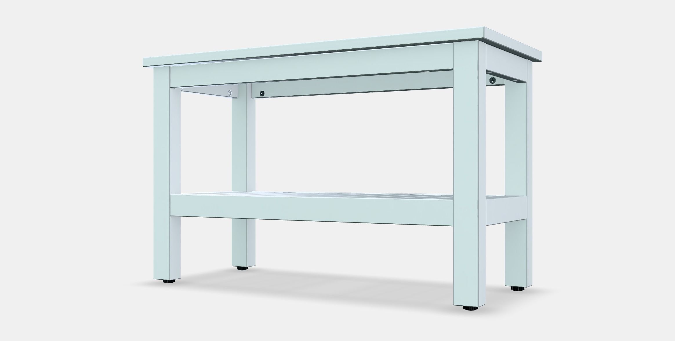HEMNES Bench Low-poly 3D model_13