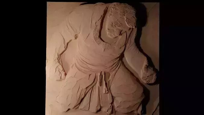 Quasimodo The Hunchback  CNC 3d Print High Relief Sand Casting