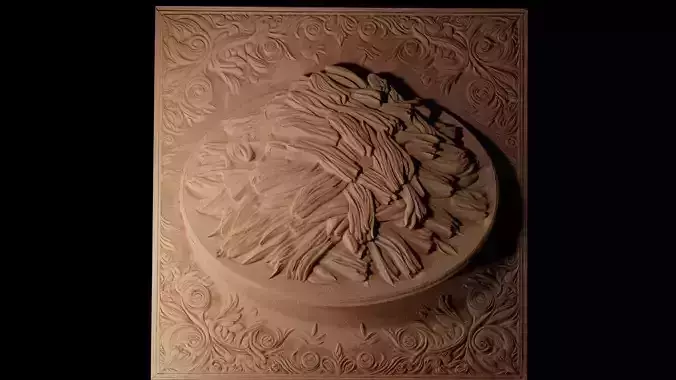Pulled Pork CNC 3d Print High Relief Sand Casting 3D print model