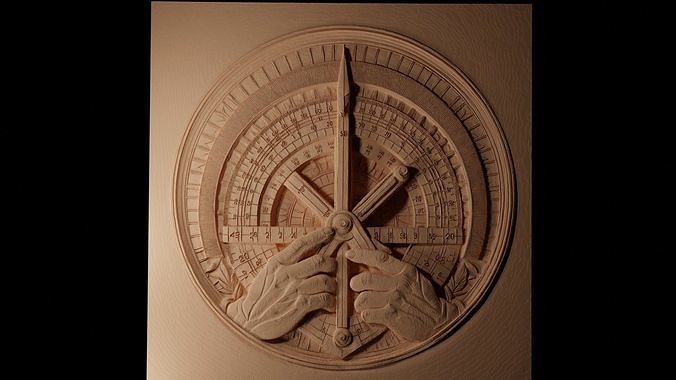 Protractor CNC 3d Print High Relief Sand Casting 3D print model