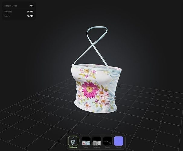Flowers Top PBR 4k Low-poly 3D model