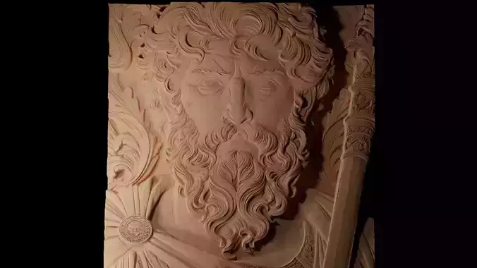 Prince 02 CNC 3d Print High Relief Sand Casting