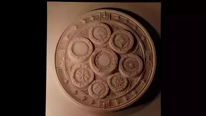 Poker Chips CNC 3d Print High Relief Sand Casting