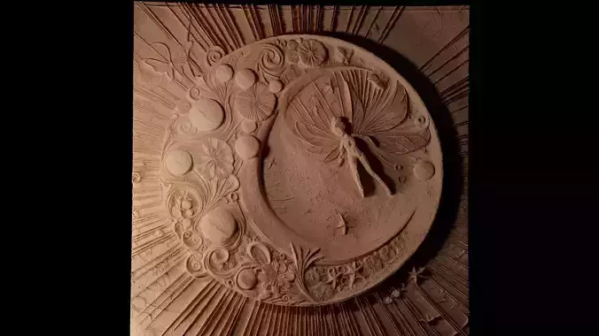Pixie Dust CNC 3d Print High Relief Sand Casting 3D print model