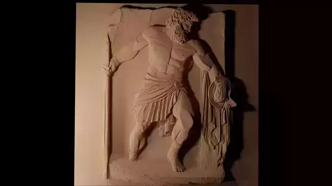 Philoctetes Hercules CNC 3d Print High Relief Sand Casting