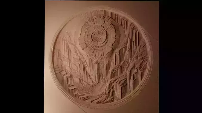Petrified Wood CNC 3d Print High Relief Sand Casting