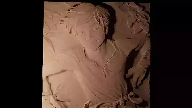 Peter Pan CNC 3d Print High Relief Sand Casting 3D print model