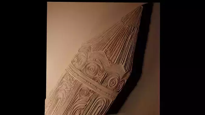 Pencil CNC 3d Print High Relief Sand Casting 3D print model