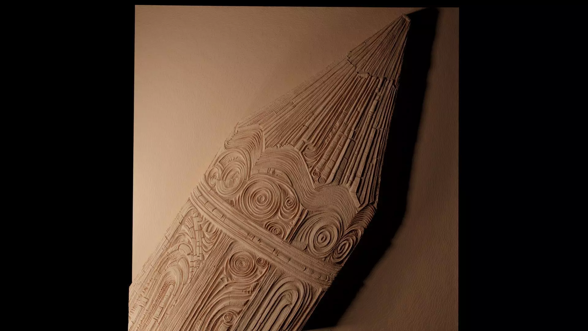 Pencil CNC 3d Print High Relief Sand Casting 3D print model_0