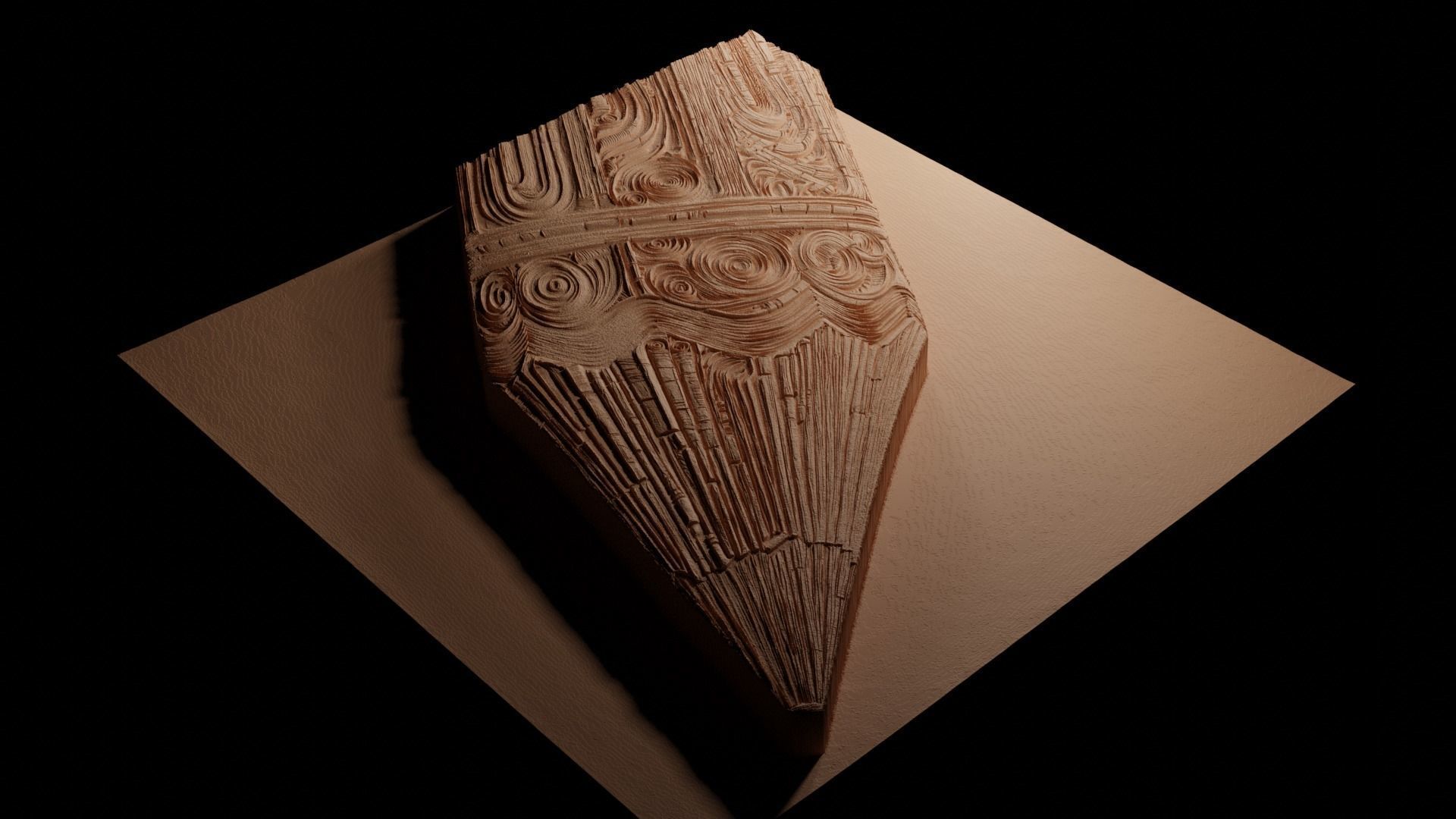 Pencil CNC 3d Print High Relief Sand Casting 3D print model_3